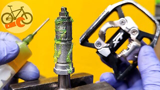 My bicycle pedals are stiff. How to quickly service Shimano Deore XT pedals.