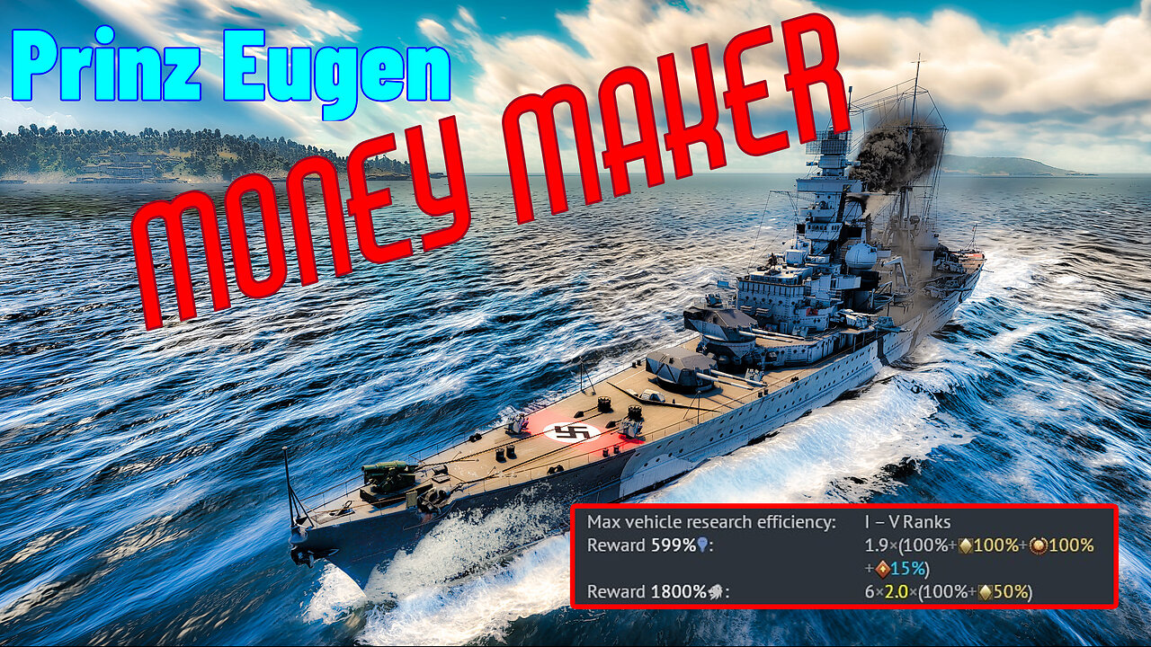 Prinz Eugen's premium rewards are wicked noice!