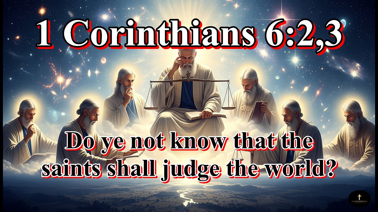 1 Corinthians 6:2,3, and if the world shall be judged by you, are ye unworthy