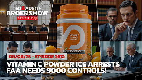08/08/25 Vitamin C Powder ICE Arrests FAA Needs 9000 Controls!