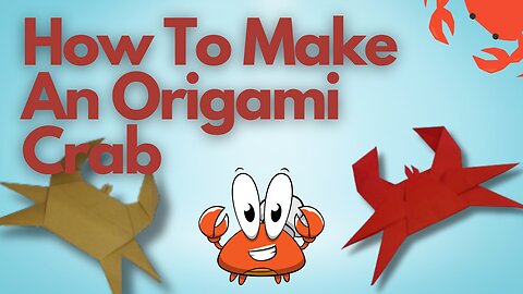 How to Make a Paper Crab | Easy Origami Sea Animal Tutorial