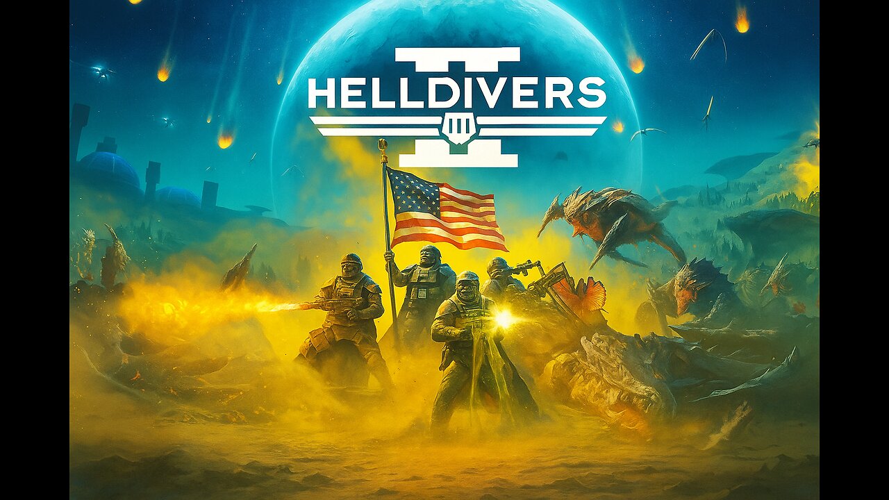 Helldivers 2 fighting bugs