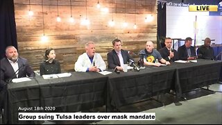 FLASH BACK | MASK MANDATE: "A group is suing Tulsa Mayor G.T. Bynum and Tulsa Health Department Executive Director Bruce Dart, saying the city’s mask mandate is harmful to healthy people." - August 18th 2020