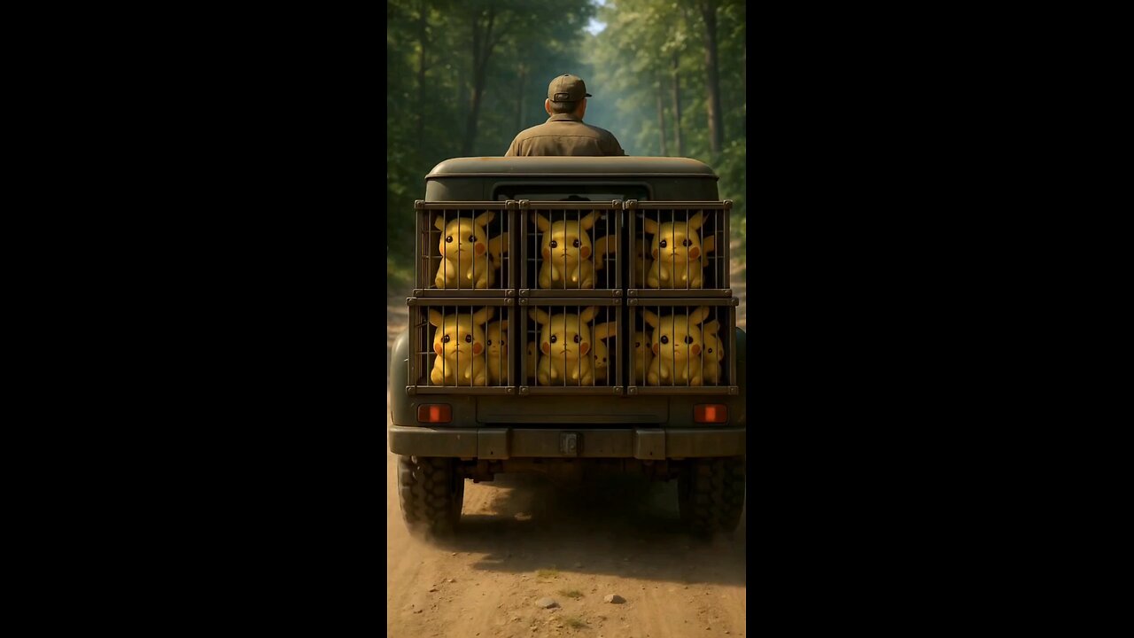 Trapped Pikachu in the Cage 😢 #rumble #shorts #aivideos #pikachu #ai