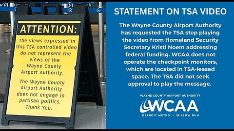 TSA Video Featuring DHS Secretary Kristi Noem Triggers Some Airport Officials Into Posting Signs