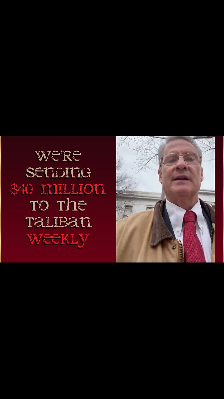 Rep. Tim Burchett | Senate blocks bill to stop sending Taliban $40MIL weekly