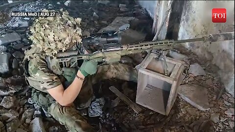 On Cam: Unseen Russian Sniper Operation; Putin’s Men Storm Into Zelensky’s Stronghold, Gun Down…