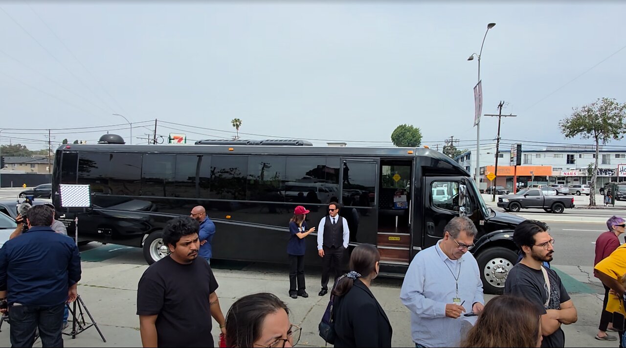 Pro-Riot Protestors hold a press conference in West LA