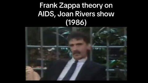 Frank Zappa was questioning the government on national TV back in the early ’80s