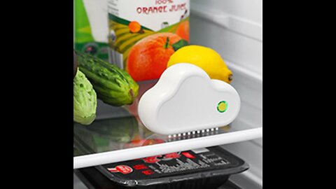 Portable USB Rechargeable Ozone Generator Deodorizer, with 2 Modes, for Home, Refrigerator, Room