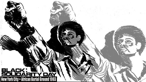 📢 ✊🏾 Black: Solidarity Day + African Burial Ground [lower Manhattan] NYC 1993