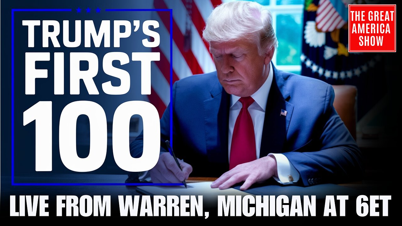 LIVE: President Trump Delivers Remarks on his first 100 day from Michigan