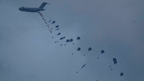 Israeli army video said to show air drop of humanitarian aid for Gaza