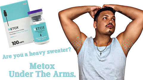 Join Me As I Use Metox Underneath The Arms To Prevent Sweating.