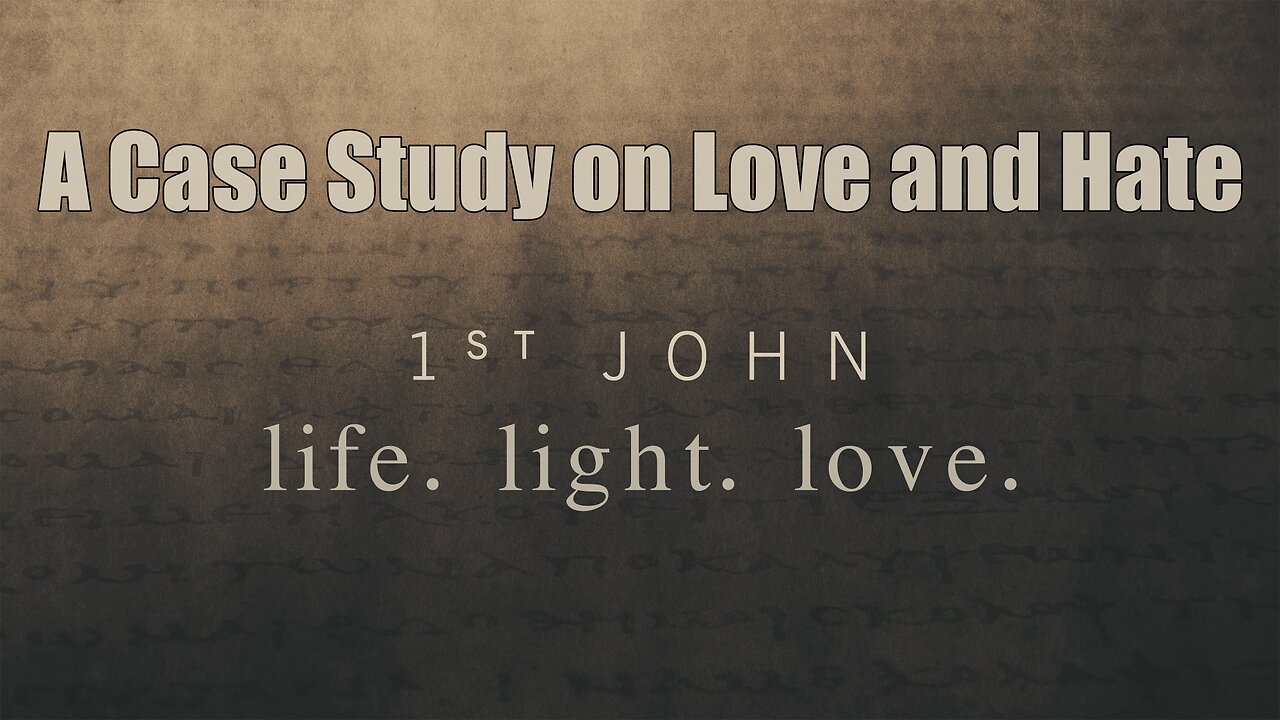 CFC Sunday Sermon - 6-29-25 - A Case Study On Love and Hate