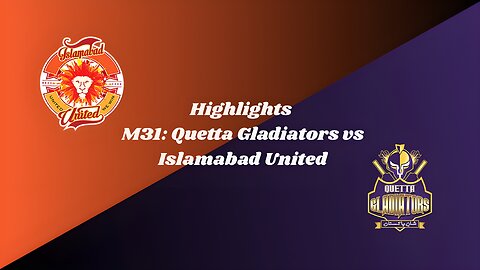 Quetta Gladiators vs Islamabad United |Full Highlights | Match 31 | HBL PSL X | M3O1K