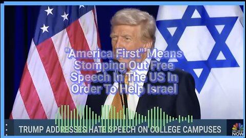 Caitlin Johnstone ~ America First Means Stomping Out Free Speech In The US In Order To Help Israel