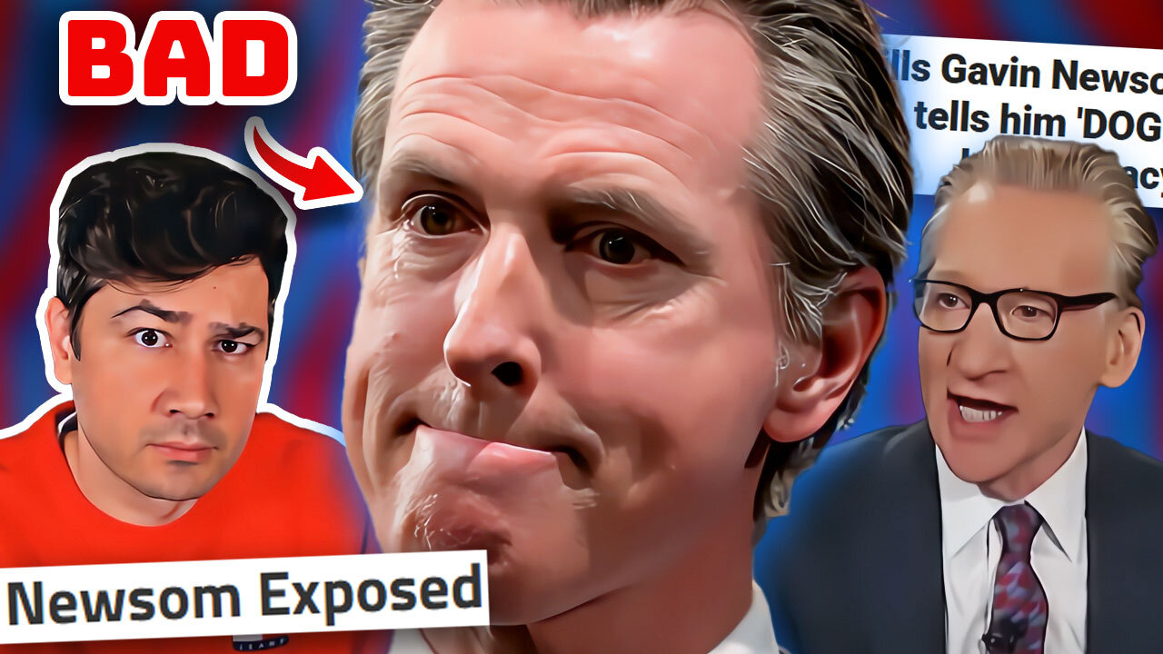 GAVIN NEWSOM CAUGHT LYING ON LIVE TV: Bill Maher Lets Him Slide!