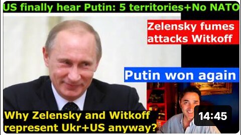 US finally understand RUSSIA's Demands: 5 territories + no NATO. Zelensky-stein attacks Witkoff-stein