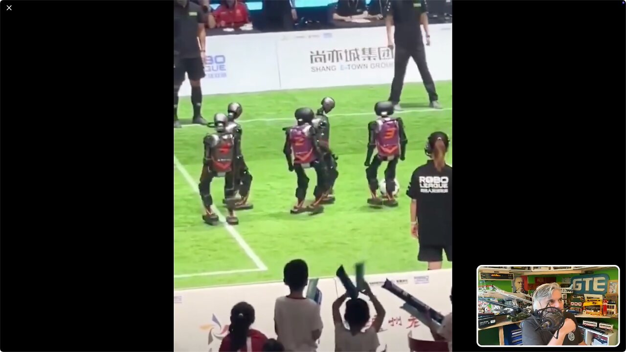 China hosts first all-AI fully-autonomous robot soccer game