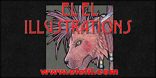 Drawing Red XIII from Final Fantasy 7 in Pastel