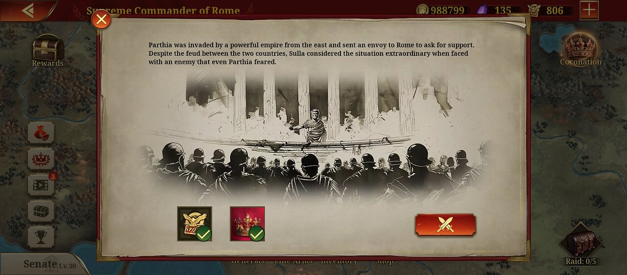 Great Conqueror Rome: Rise of Monarchs: Conqueror: Supreme Commander of Rome: Sulla V6