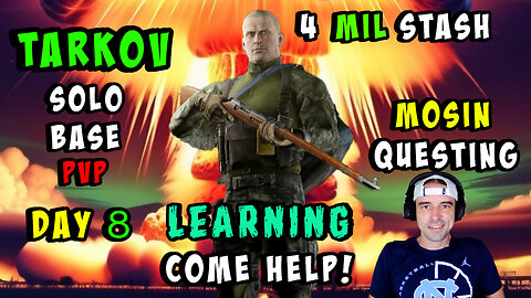 🔴LIVE - TARKOV DAY 8 - SOLO BASE PVP - MOSIN QUESTING AND LOOT FARMING - NEFFEX MUSIC