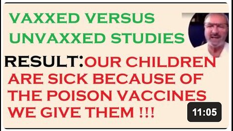 Infant Mortality Rate Link to Vaccines - Aluminum Toxicity - Vaccinated vs. Unvaccinated Studies