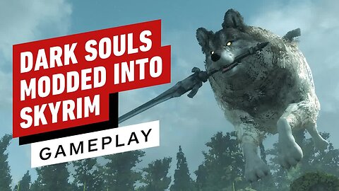 Dark Souls Modded Into Skyrim Gameplay