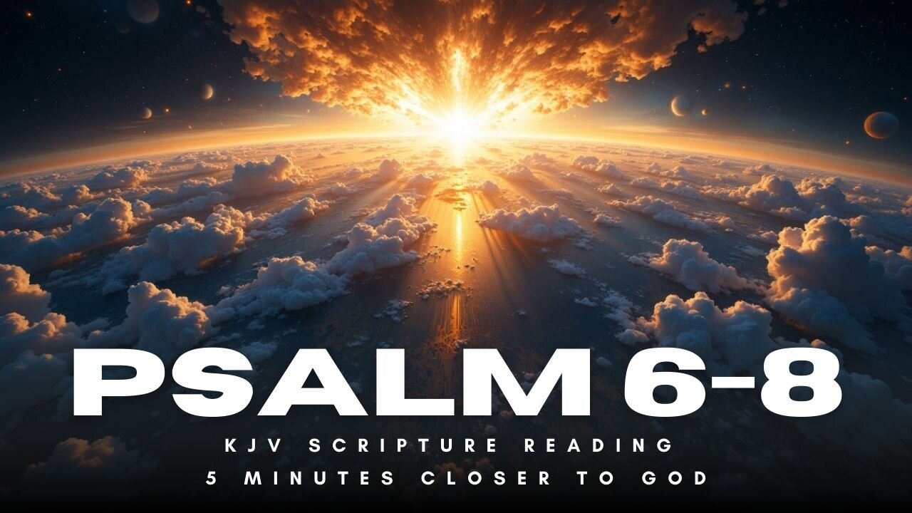 Psalm 6 - 8 KJV Scripture Reading with Stunning Visuals