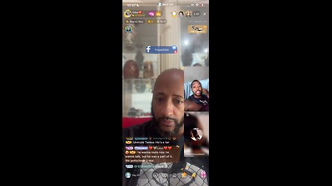 TRINA B TALKS WITH GODZEUS AND DONTCROSSME COMES UP BIGO LIVE TEA