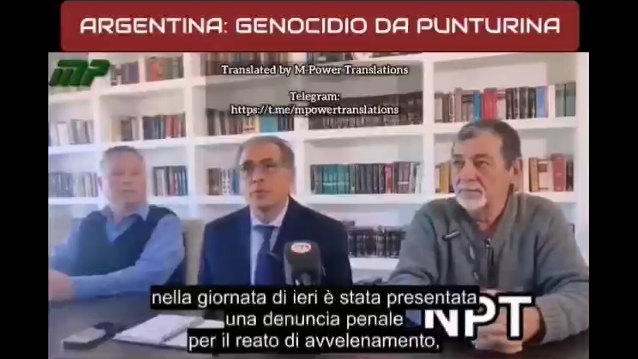 IN ARGENTINA DENUNCIA PENALE PER IL GENOCIDIO DA PUNTURINA ASSASSINA