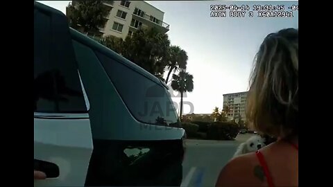 Florida Woman Melts Down,Arrested After Walking Dog on Boardwalk #cops #dashcam #police #japd
