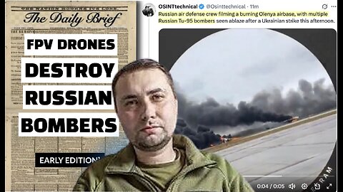 Ukraine's Masterstroke: Russian Strategic Bombers Now Burning Wrecks