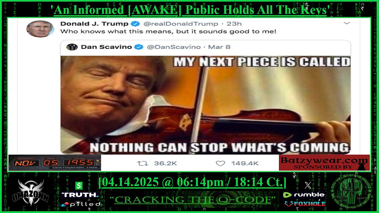 0183 "CRACKING THE Q-CODE" ~ 'An Informed [AWAKE] Public Holds All The Keys'