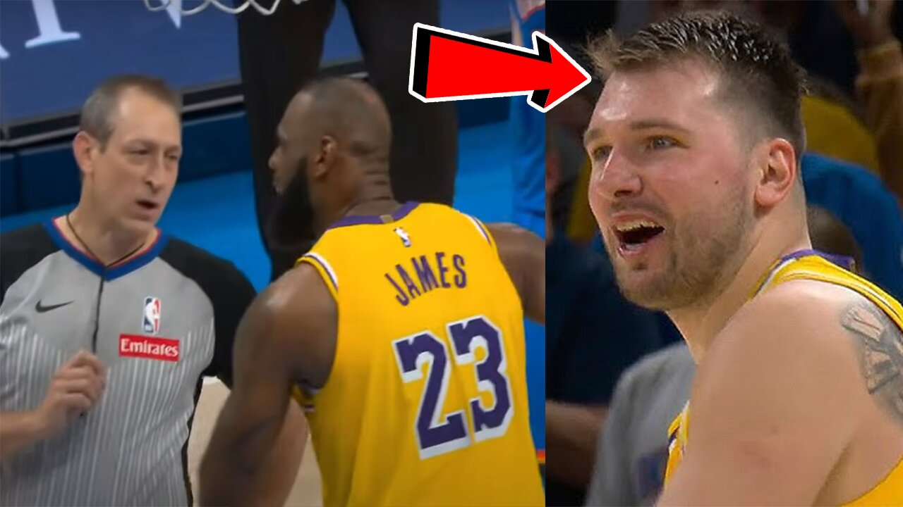 Luka Doncic EJECTED after "CURSING" at fan in SHOCKING scene! LeBron IRATE and EXPLODES on official!