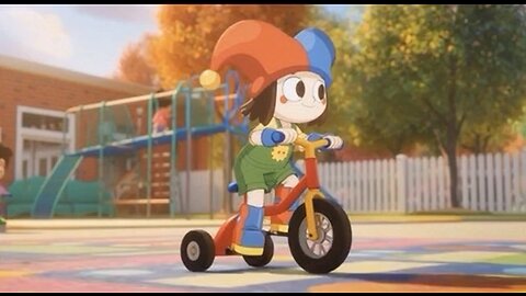 Little Pomni Plays on Her Trike