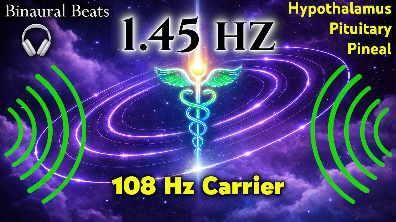 🔊1.45 Hz Tri-Thalamic Entrainment (108 Hz Total Knowing🧠)