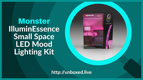 Monster IlluminEssence Small Space LED Mood Lighting Kit - PLUGHITZ Live Unboxed