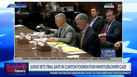 JUDGE SETS TRIAL DATE IN CLINTON FOUNDATION WHISTLEBLOWER CASE