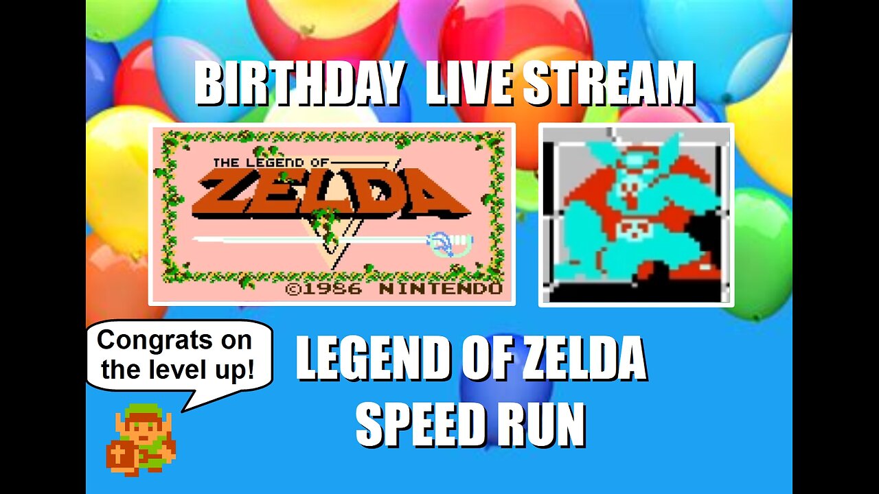 Birthday Live Stream: Celebrate BrightGaming's BDay with a speed run of the original Legend of Zelda