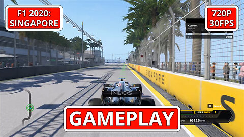 F1 2020: Singapore: Gameplay - (PC HD) [720p30FPS]