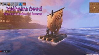 Valheim Seed - Run to 3 traders, 4 bosses - Godseed17