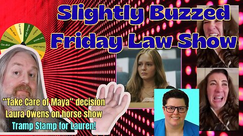 Slightly Buzzed Friday Law Show - With Nik Starow (and maybe guests)