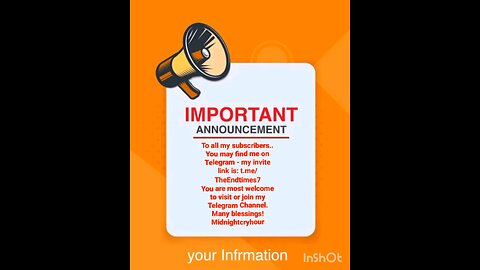 IMPORTANT ANNOUNCEMENT