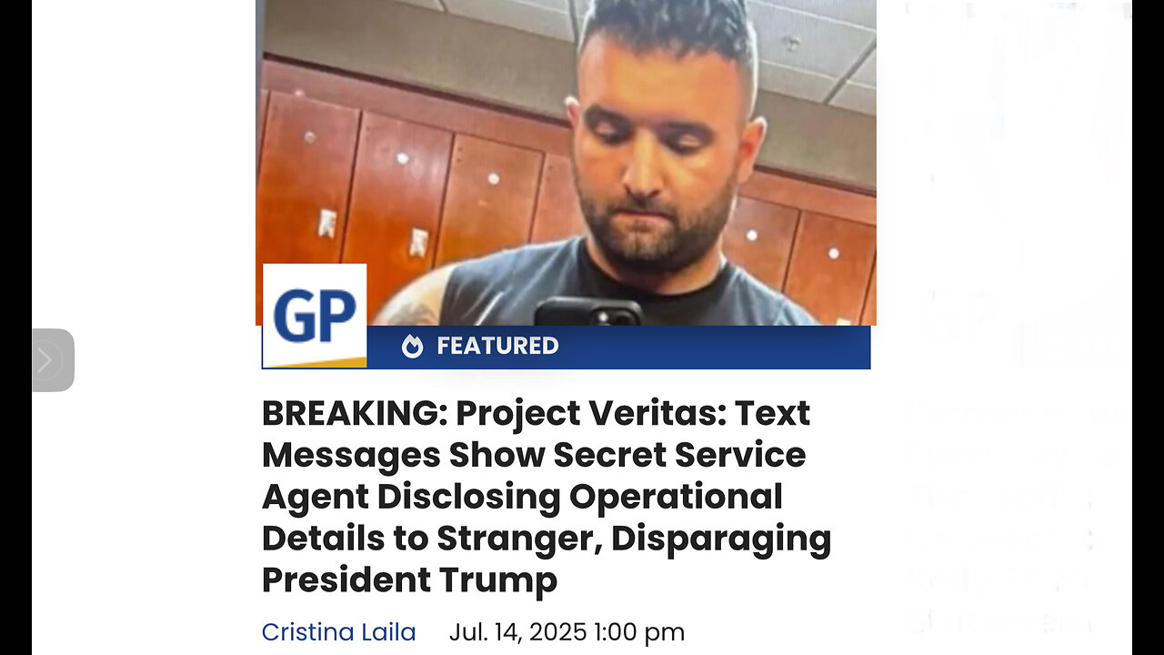 Project Veritas: Text Messages Show Secret Service Agent Disclosing Operational Details to Stranger