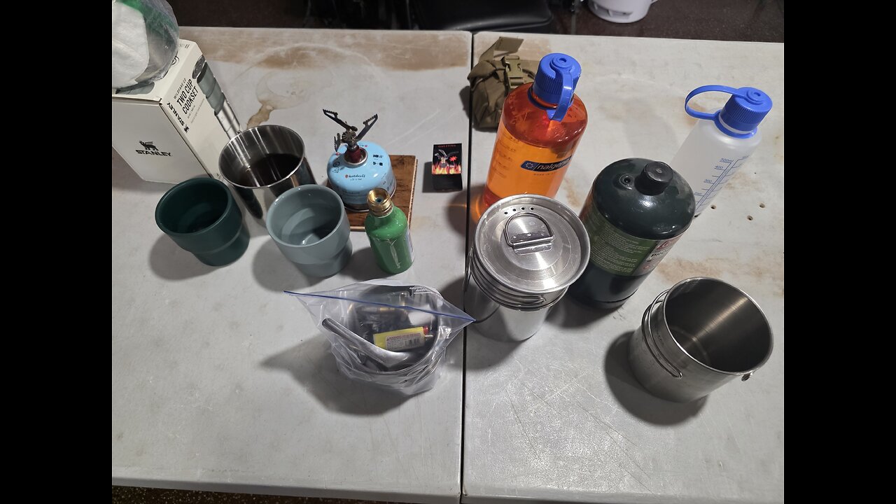Okay here is a full video on small cooksets, containers, and another rant against sporks.