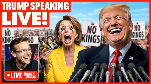 🚨Trump Speaks LIVE Now As Senile 'No Kings' Protesters HUMILIATED by Memes | New Assassin Threat…