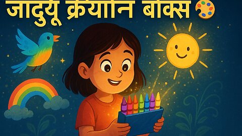 जादुई क्रेयॉन बॉक्स 🎨 | बच्चों की रंगों भरी जादुई कहानी! #kidsstory