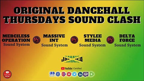 Original Dancehall Thursdays Merciless Operation 🆚 Massive INT 🆚 Stylee Media 🆚 Delta Force